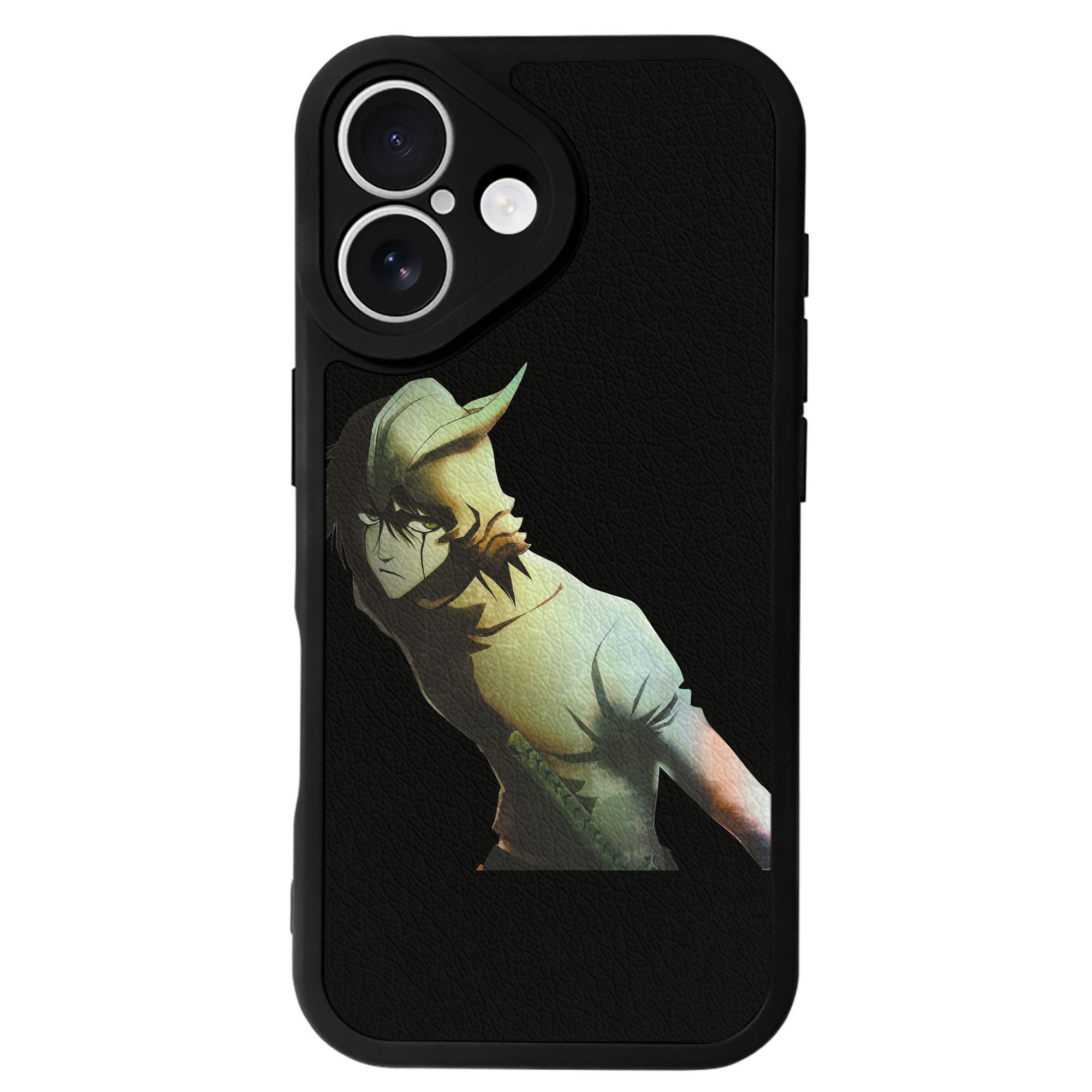 （画像用） ブリーチ ウルキオラ·シファー BLEACH Ulquiorra cifer 【iPhone 16シリーズ対応】シリコンスマホケース（レザー調） 材質：シリコン